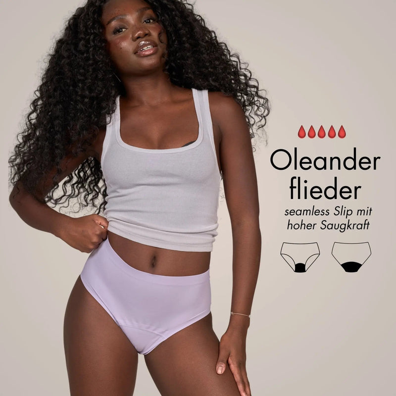 Oleander flieder - seamless Periodenslip mit hoher Saugkraft