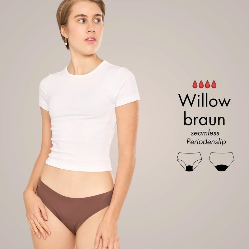 Willow braun - seamless Periodenslip