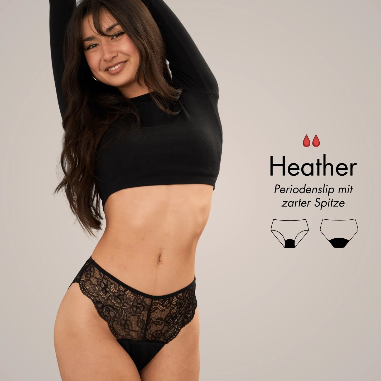 Lingerie Package - 3 Periodenslips mit eleganter Spitze