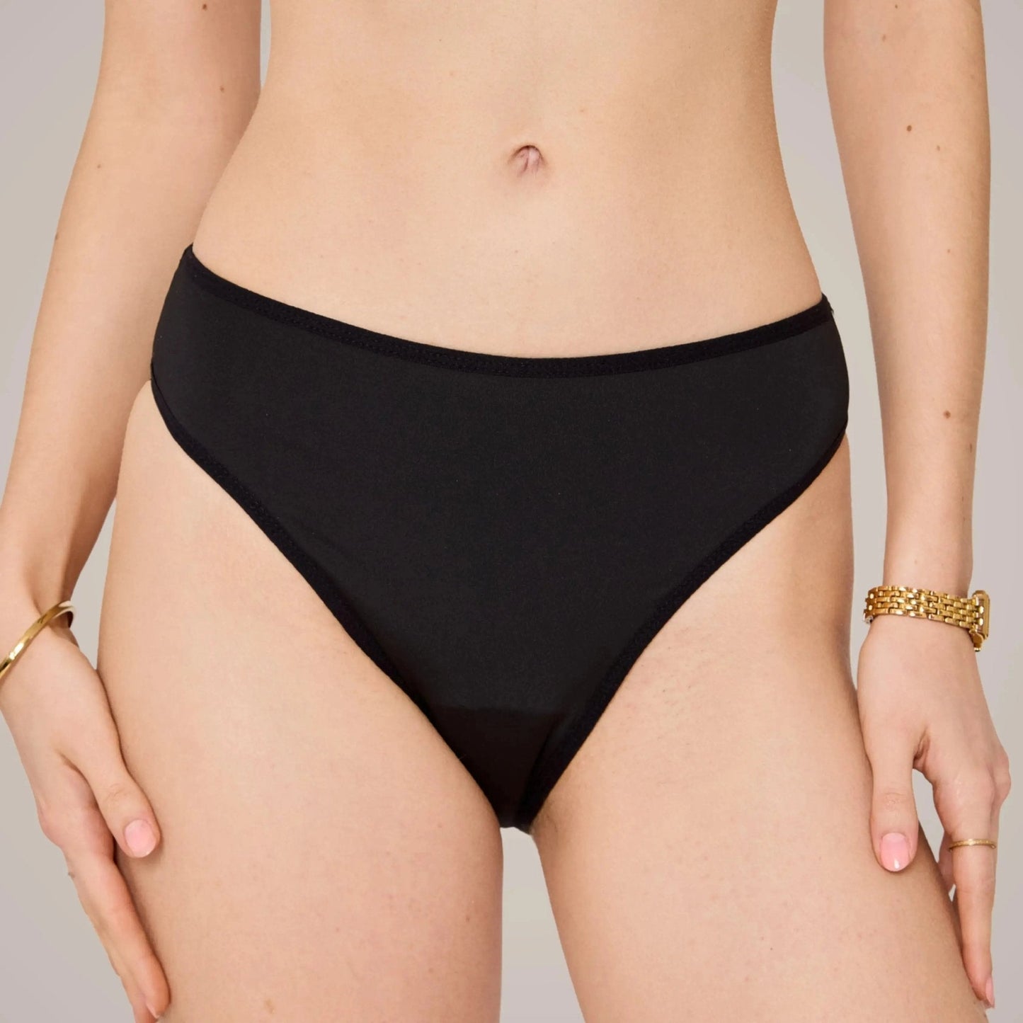 Periodenbikini Panty schwarz